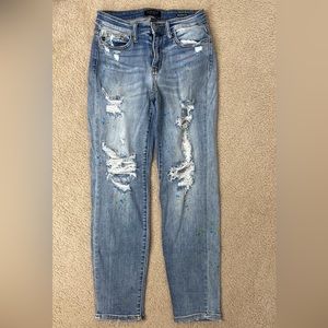 JUDY BLUE paint splatter
Boyfriend fit